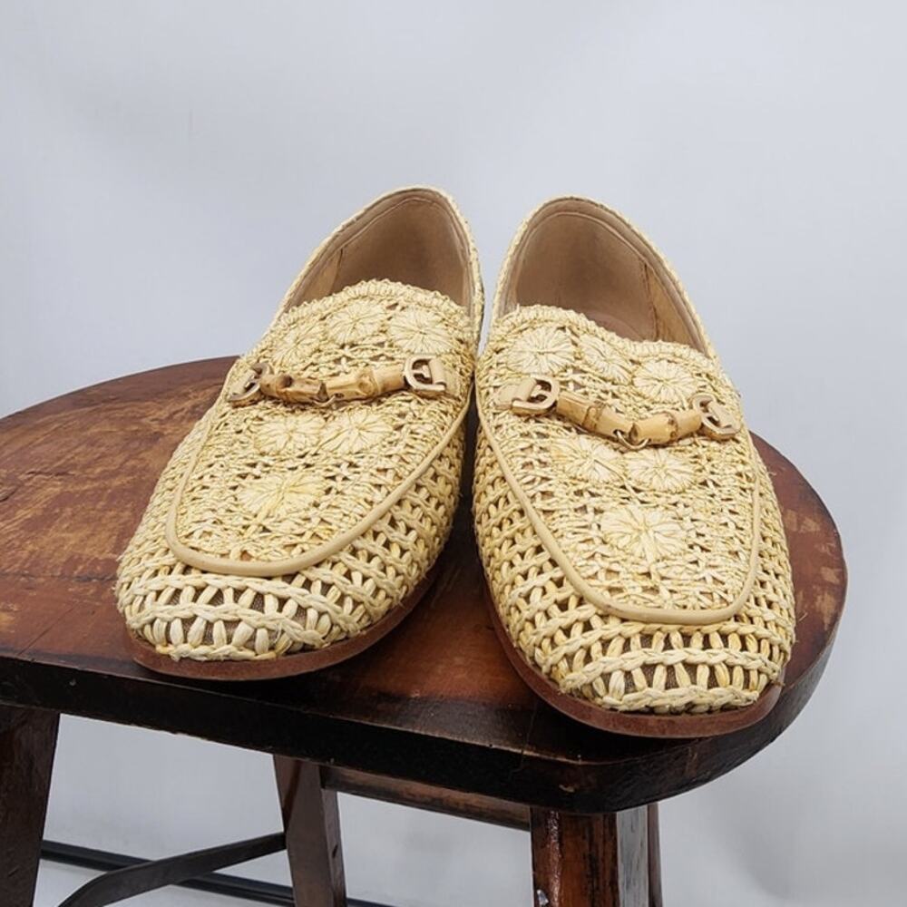 Sam Edelman Lowell Classic Wicker Style Summer Casual Beach Loafers Size 7.5 - Picture 4 of 8